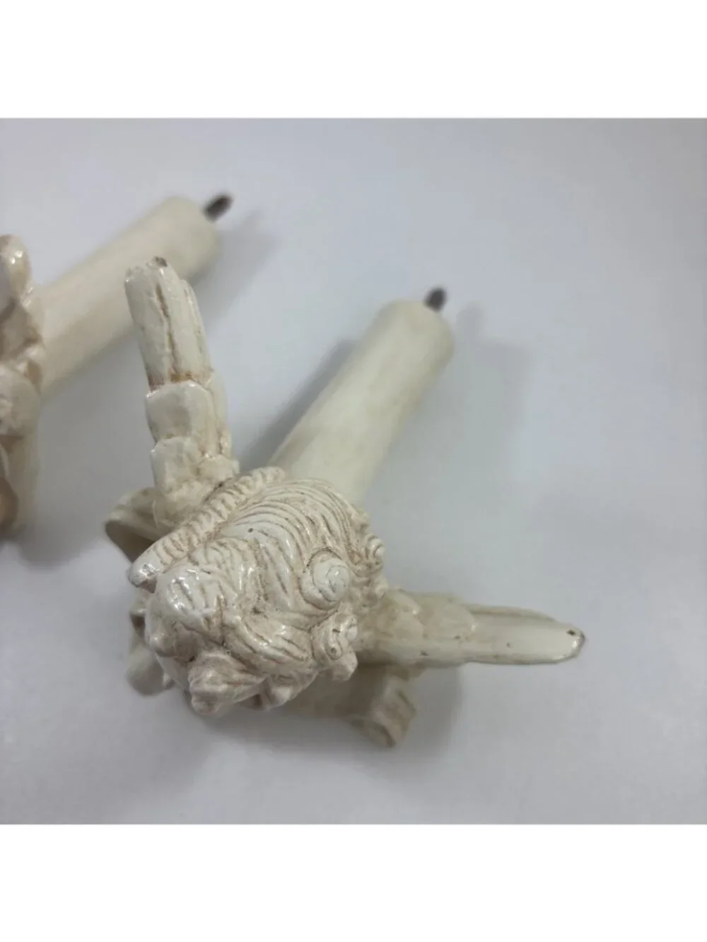 Vintage Cherub Angel Curtain Tie Backs Drapery Finial Home One Pair Romantic